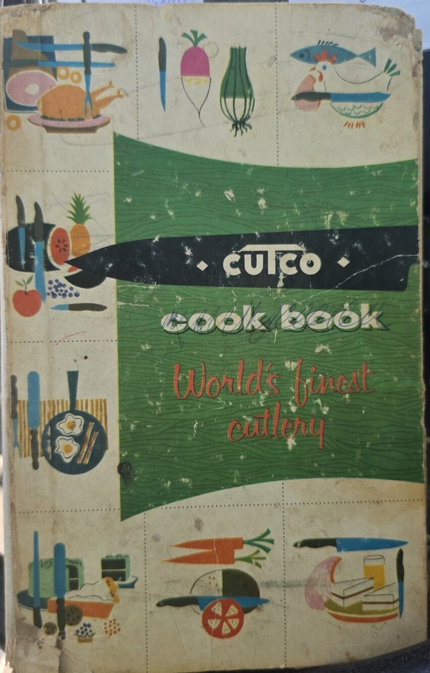 Vtg 1961 Cutco Cook Book Worlds Finest Cutlery kitschy cooking retro 60s kitchen